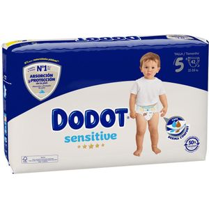 Dodot Sensitive Size 5 42 Units Diapers Transparant