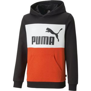 Puma Ess Colorblock Hoodie Rood,Wit,Zwart 4-5 Years Jongen