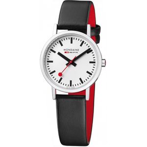 Mondaine Classic Watch Zwart 30 mm