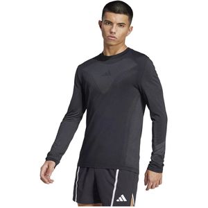 adidas - Seamless T-shirt - Zwart - Met Lange Mouwen
