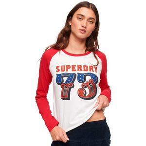 Superdry Vintage Americana Long Sleeve T-shirt Rood XS Vrouw