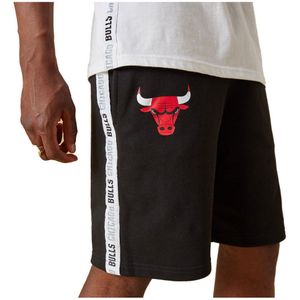 New Era Nba Taping Chicago Bulls Sweat Shorts Zwart M Man