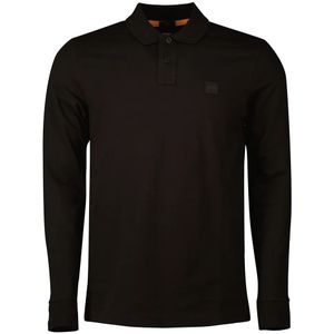 BOSS - Passerby - Polo Shirt - Bruin - Lange Mouw