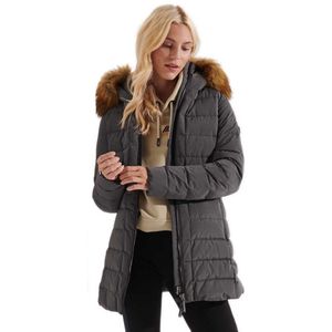 Superdry New Arctic Tall Puffer Jacket Grijs XS Vrouw