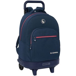 Safta Compact With Trolley Wheels El Ganso Classic Backpack Blauw