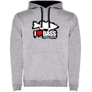 Kruskis I Love Bass Two-colour Hoodie