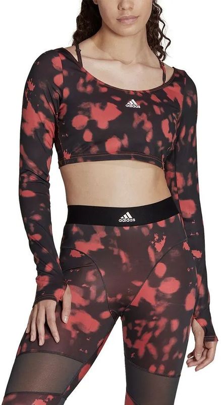 Adidas - Hyperglam Cut 3 Stripes - Sport-top - Korte Lengte - Gerecycled Polyester