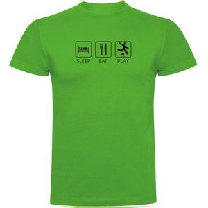 Kruskis Sleep Eat And Play Football T-shirt Met Korte Mouwen