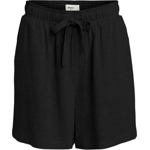 Object Sanne Wide High Waist Shorts Zwart 40 Vrouw