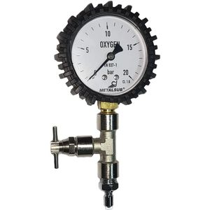 Metalsub Medium Pressure Adjustment With Purge 0-25 Bar Manometer