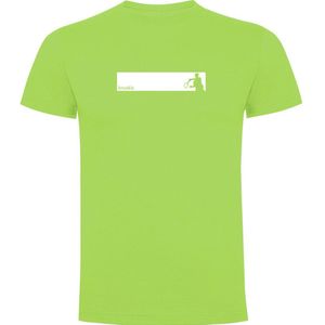 Kruskis Tennis Frame Short Sleeve T-shirt Groen 3XL Man