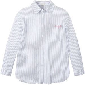 Tom Tailor 1030700 Striped Overhemd Met Lange Mouwen