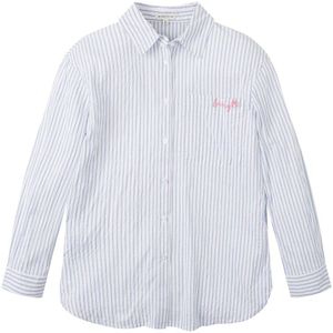 Tom Tailor 1030700 Striped Long Sleeve Shirt Wit 140 cm Jongen