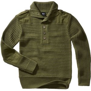 Brandit Alpin High Neck Sweater Groen XL Man