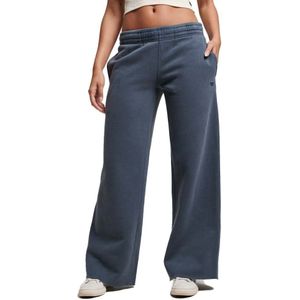 Superdry Vintage Wash Straight Joggers Blauw S Vrouw