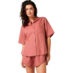 Mystic Linen Overhemd Met Korte Mouwen