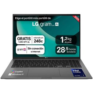 Lg Gram 16z90t 16´´ Ultra 7-255h/32gb/1tb Ssd Laptop