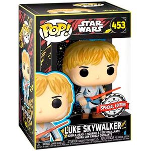Funko Pop Star Wars Retro Series Luke Skywalker Exclusive Figure Zilver