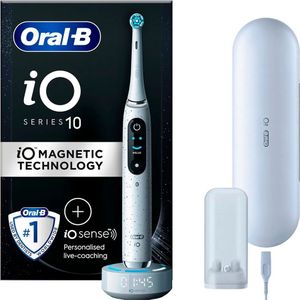 Oral-B iO10 Elektrische Tandenborstel - Stardust White - Geavanceerde Technologie