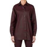 Pepe Jeansvoor vrouwen. PL304963YH7 Bruin overhemd (L), Casual, Modaal, Lange mouwen