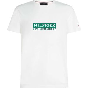 Tommy Hilfiger - T-shirt - Korte Mouwen - Wit - 100% Katoen