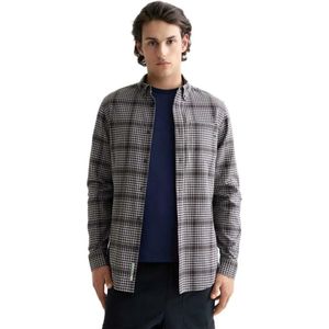 Scotch & Soda Shadow Check Double Faced Overhemd Met Lange Mouwen