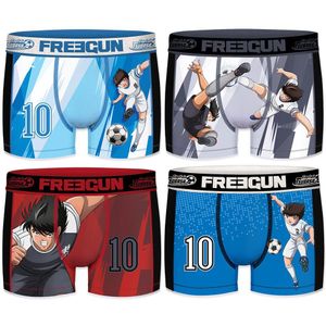 Freegun Captian Tsubasa Model Oliver Atom / Tsubasa Ozora & Kojio Hyuga / Mark Lender Pk2215 Boxer 4 Units Blauw L Man