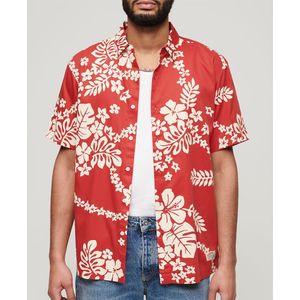 Superdry Hawaiian Short Sleeve Shirt Rood L Man