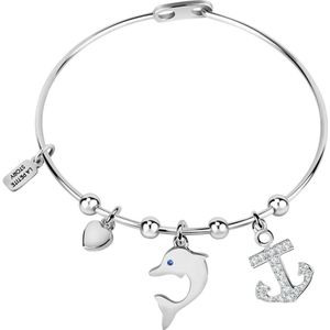 Le Petite Story Bangle Ss Charm Message Love Armband