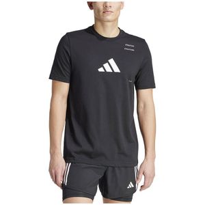 Adidas Ath Cat G Short Sleeve T-shirt Zwart L Man