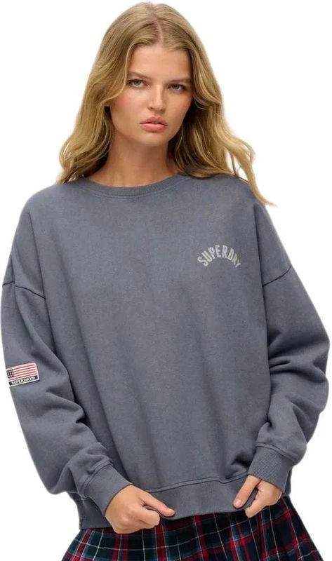Superdry - Athletic Essentials Printed Crew - Sweatshirt - Oversized