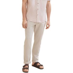 Tom Tailor Regular Cotton Linen Chino Pants Beige 34 / 34 Man
