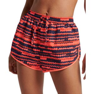 Superdry Vintage Printed Beach Short Skirt Rood,Roze XL Vrouw