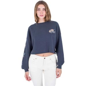 Hurley Panther Cropped Sweatshirt Blauw L Vrouw
