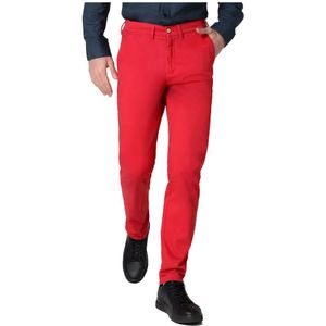 Bendorffvoor mannen. 801015001 Broek 134283 rood (32), Casual, Katoen