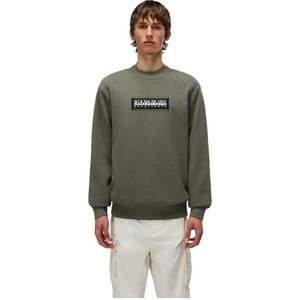 Napapijri - Box Logo Sweatshirt - Katoen - Met Gedrukte Details