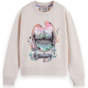 Scotch & Soda Relaxed Fit Front Artwork Sweatshirt