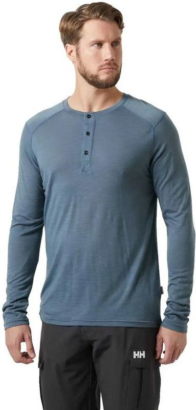 Helly Hansen - Durawool Henley - T-shirt - Lange Mouwen