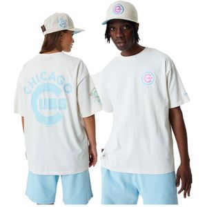 New Era 60357130mlb Pastel Chicago Cubs Short Sleeve T-shirt Wit XL Man