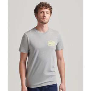 Superdry Vintage Vl Neon T-shirt Grijs M Man