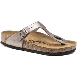 Birkenstock Gizeh Taupe Irise Smalle Sandalen Gerenoveerd