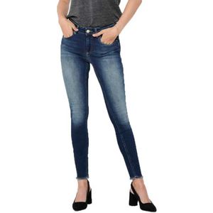 Only Blush Life Mid Waist Skinny Ankle Jeans Blauw XS / 34 Vrouw