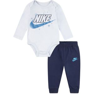 Nike Kids Sweater&pants Set Blauw 6 Months