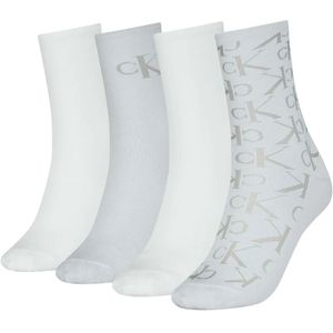 Calvin Klein - Klassieke Sokken - 4 Paren - Gekamd Katoen