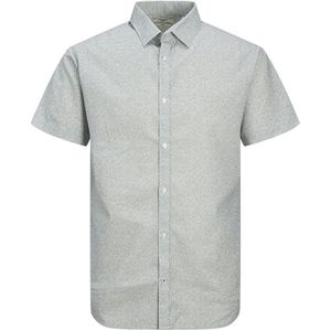 Jack & Jones Blasummer Print Short Sleeve Shirt Grijs XL Man