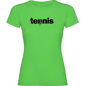 Kruskis Word Tennis Short Sleeve T-shirt Groen S Vrouw