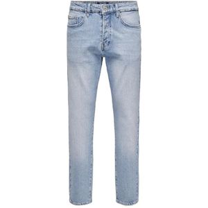 Only & Sons Yoke Lb 9684 Dot Tapered Fit Jeans Blauw 28 / 30 Man