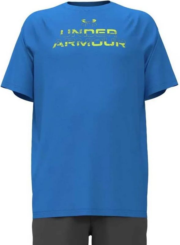 Under Armour - Tech Split Wordmark - T-shirt - Korte Mouwen - 100% Polyester