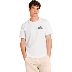 Pepe Jeans - PM509651 - T-shirt - Wit - Katoen - Korte Mouwen