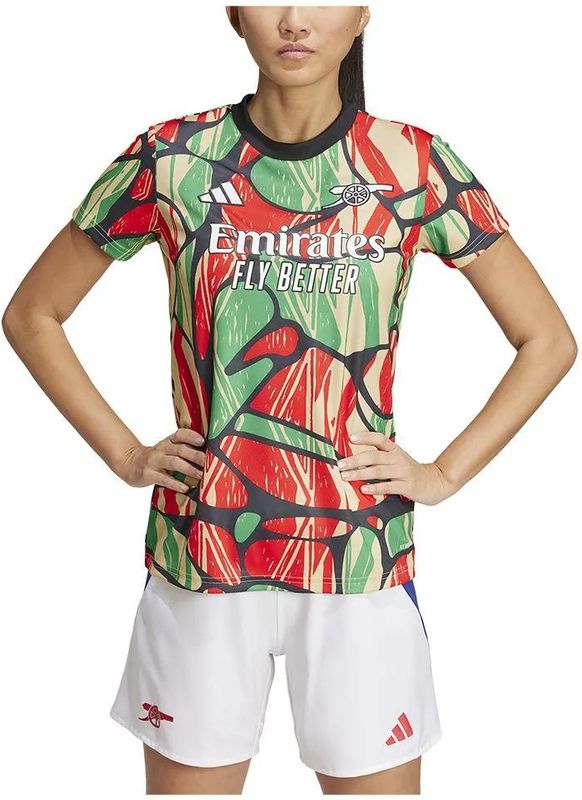 Adidas Arsenal Fc 24/25 Voor De Wedstrijd Dames T-shirt Met Korte Mouwen